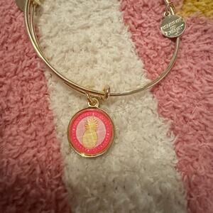 ALEX AND ANI Pineapple Charm Bangle in Yellow/Multicolor